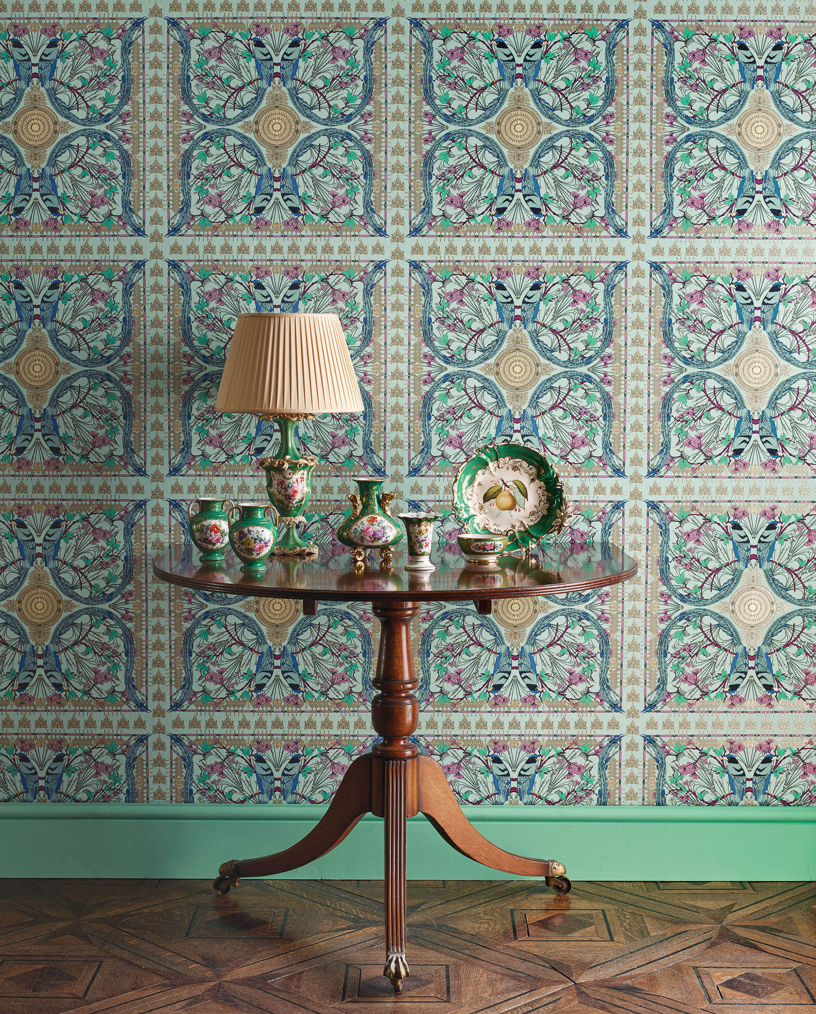 Matthew Williamson has collaborated with Osborne & Little on bold floral and nature inspired prints in the Belvoir wallpaper collection