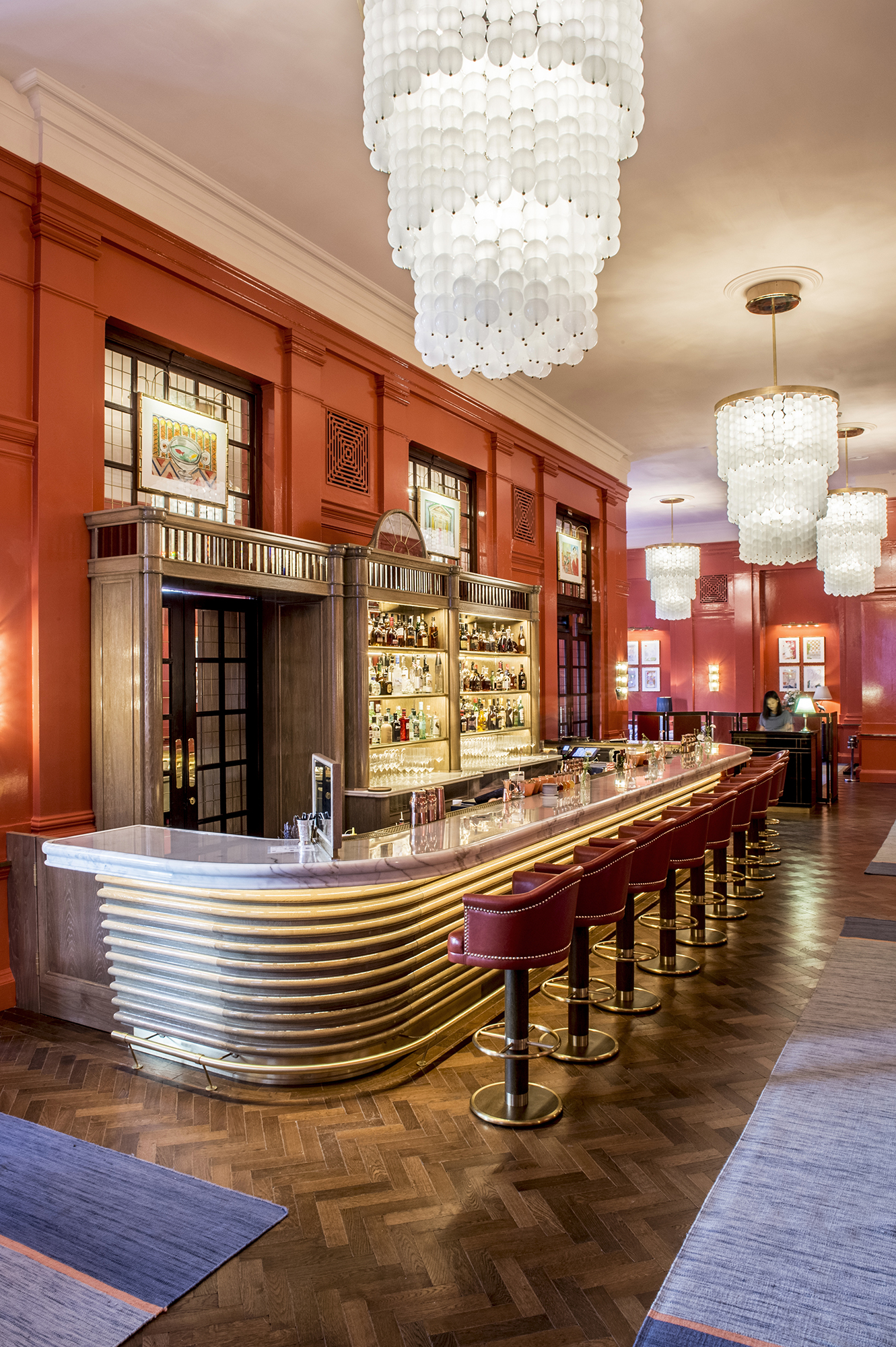 Cocktails and opulence at The Coral Room at The Bloomsbury Hotel