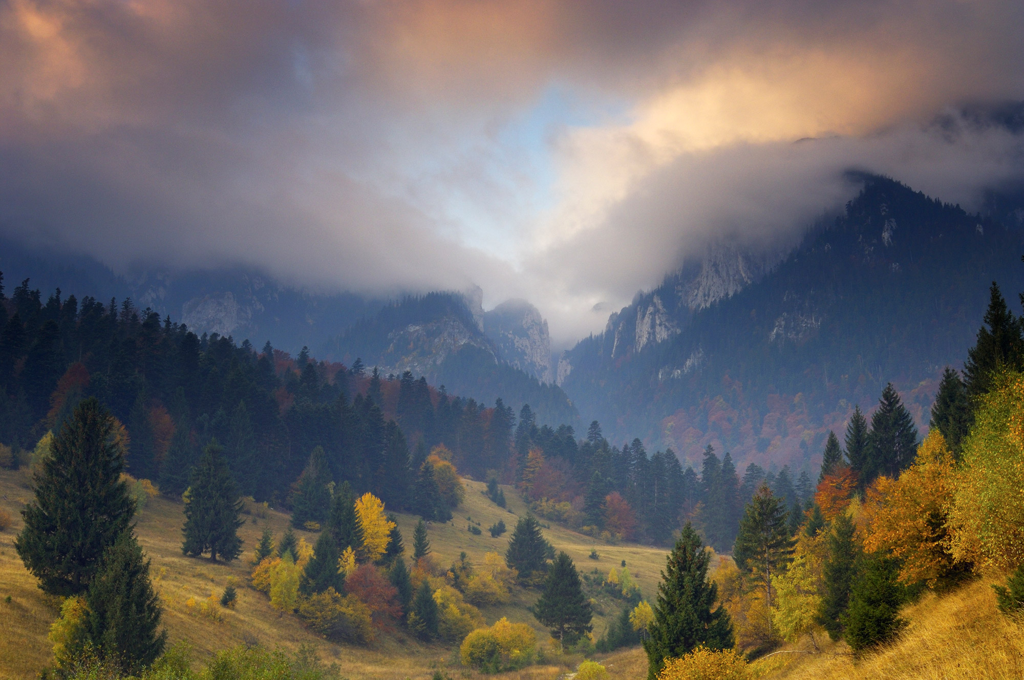 The beautiful landscape of Transylvania, Romania