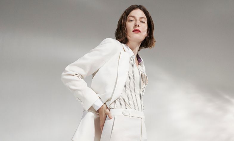 Paul Smith's new capsule collection comprises classic tuxedos for women