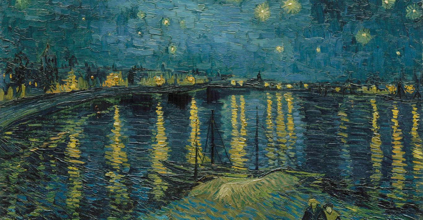 Vincent van Gogh (1853 – 1890), Starry Night Over the Rhone, 1888, oil paint on canvas, 725 x 920 mm, Paris, Musée d'Orsay. Photo (C) RMN-Grand Palais (musée d'Orsay) / Hervé Lewandowski