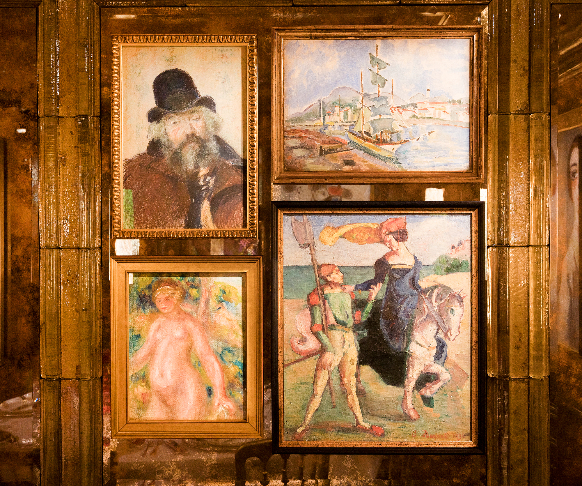 The room features artwork from Marc Chagall, Pierre-Auguste Renoir and Joan Miró