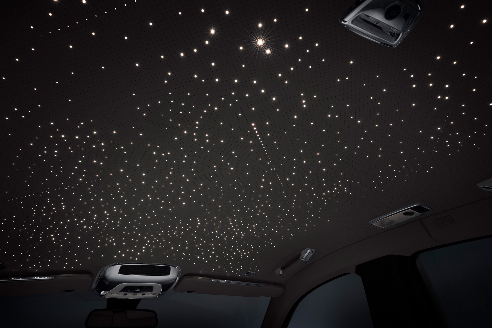 Starlight ceiling of the Rolls-Royce Zenith