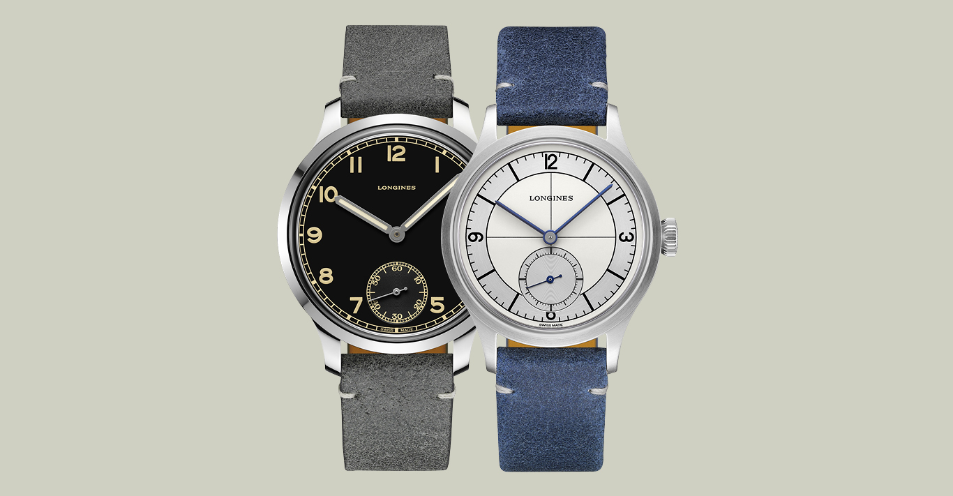 The Longines Heritage Military 1938 (left £2,020) and Classic (right, £1,760) are still faithful to the vintage models that inspired them