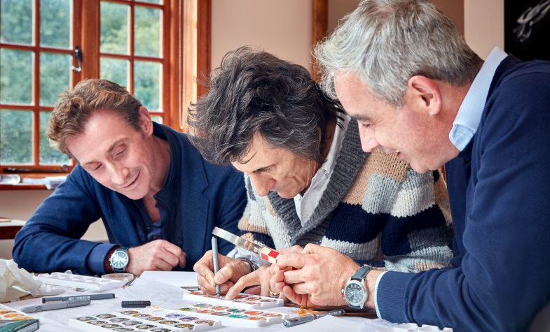 Ronnie Wood with Bremont Brothers