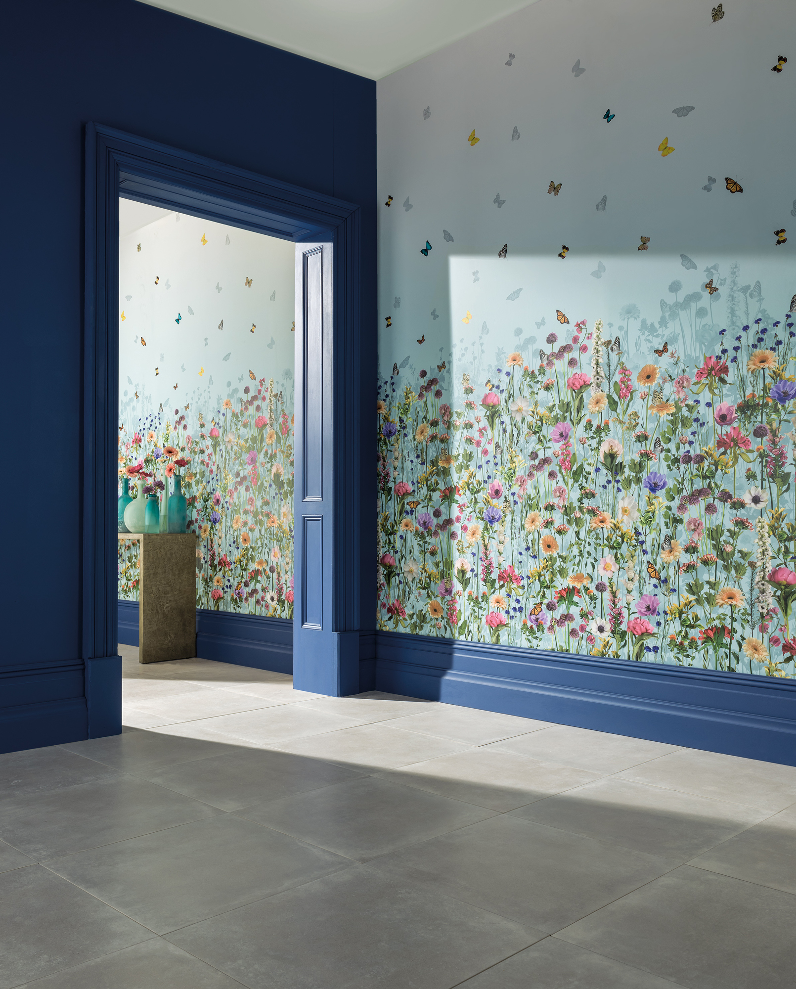 Matthew Williamson has collaborated with Osborne & Little on bold floral and nature-inspired prints in the Belvoir wallpaper collection.