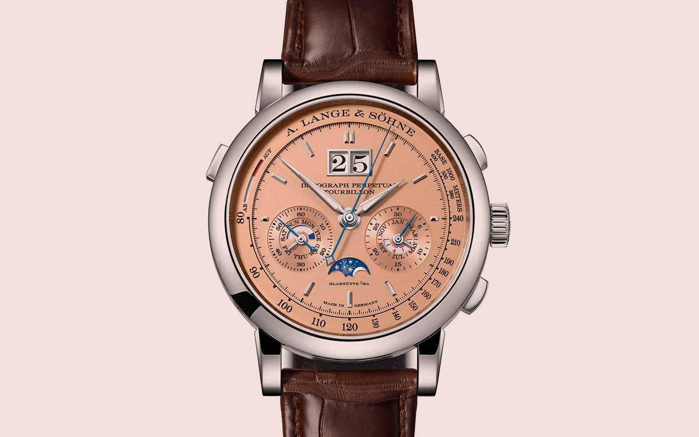 Think pink: salmon-coloured watch dials - Brummell