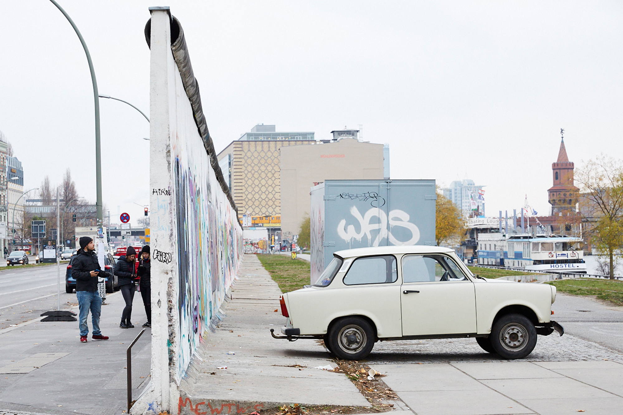With views over Berlin Wall
