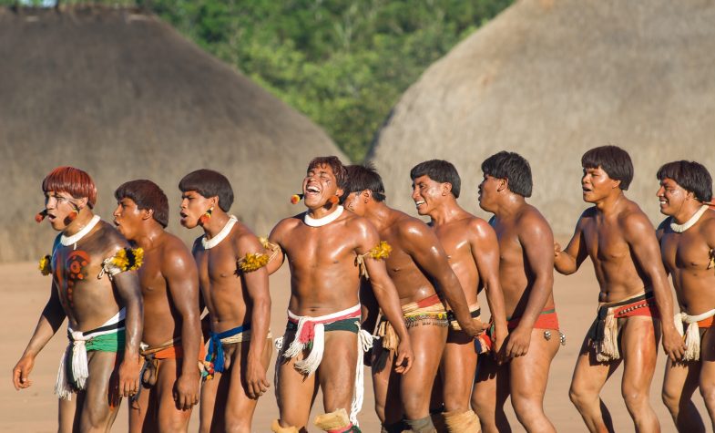 Cunningham has been photographing Amazonian tribes people for many years