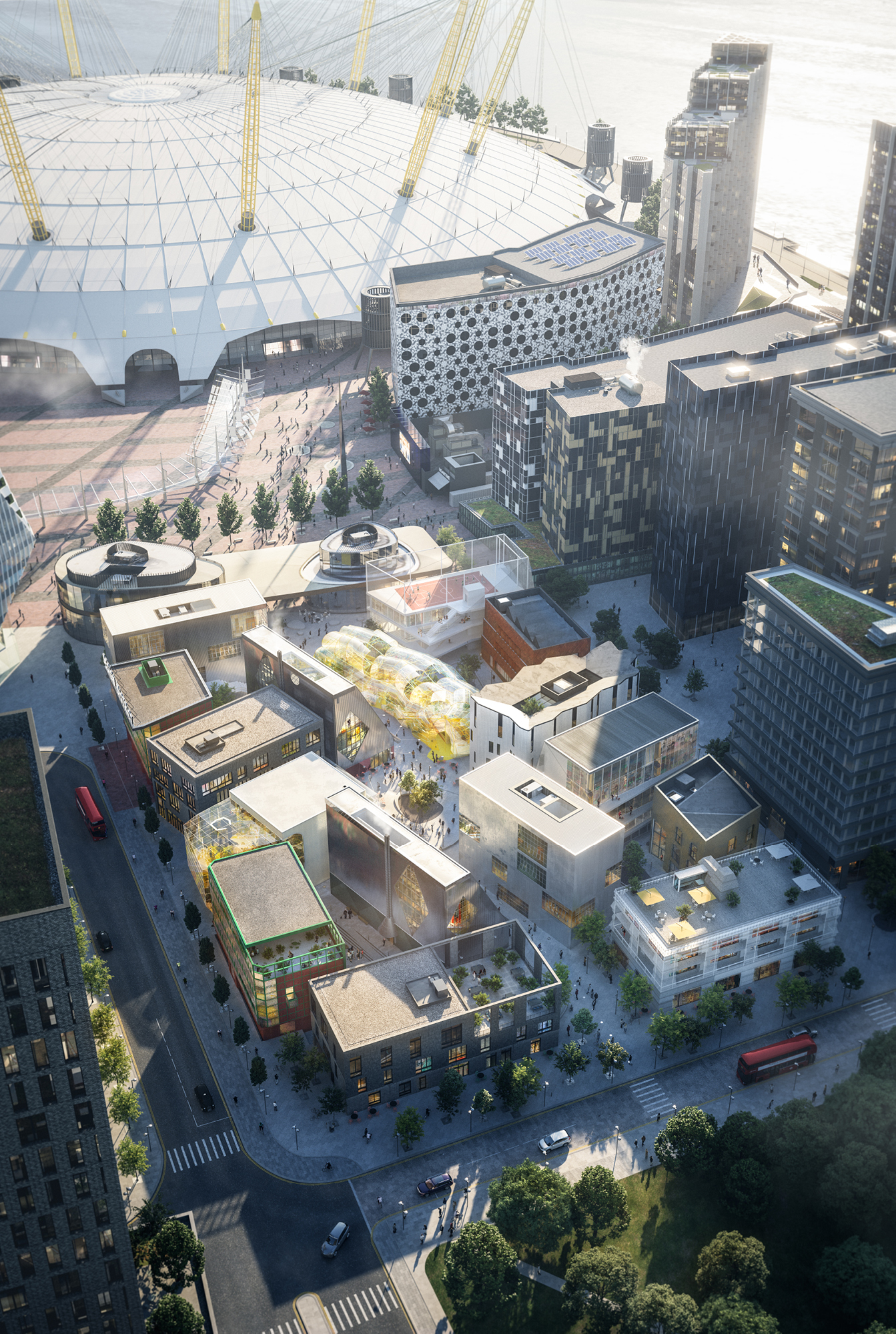 A vision of the Design District site in North Greenwich