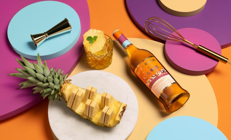 A Tale of Cake by Glenmorangie has been paired with a pineapple boat cake