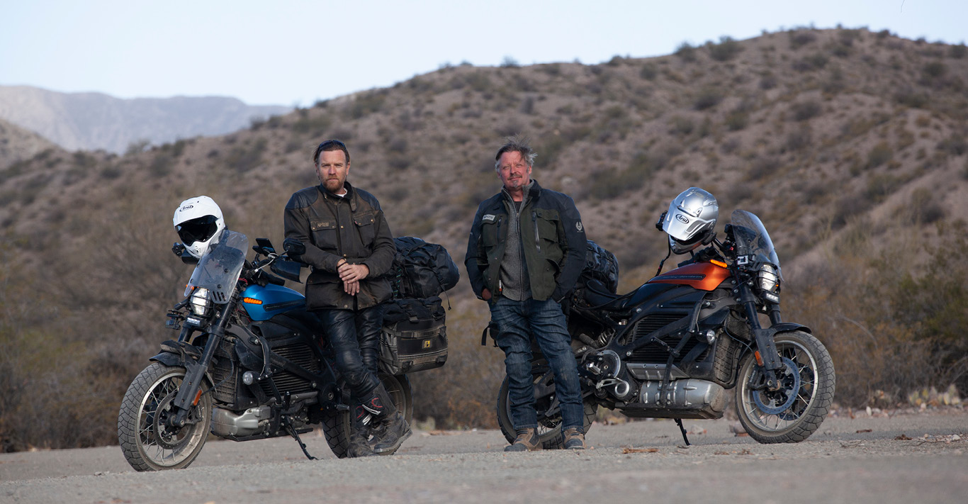 Ewan McGregor and Charley Boorman wear Belstaff in their new TV show The Long Way Up