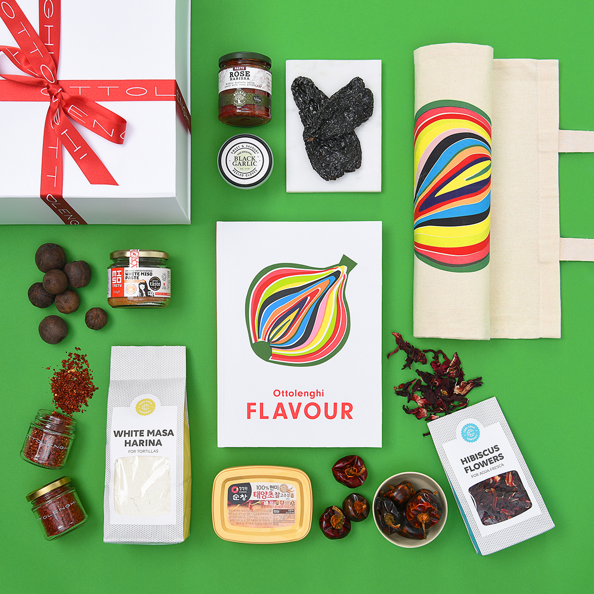Ottolenghi's new book Flavour if available with an accompanying hamper of ingredients