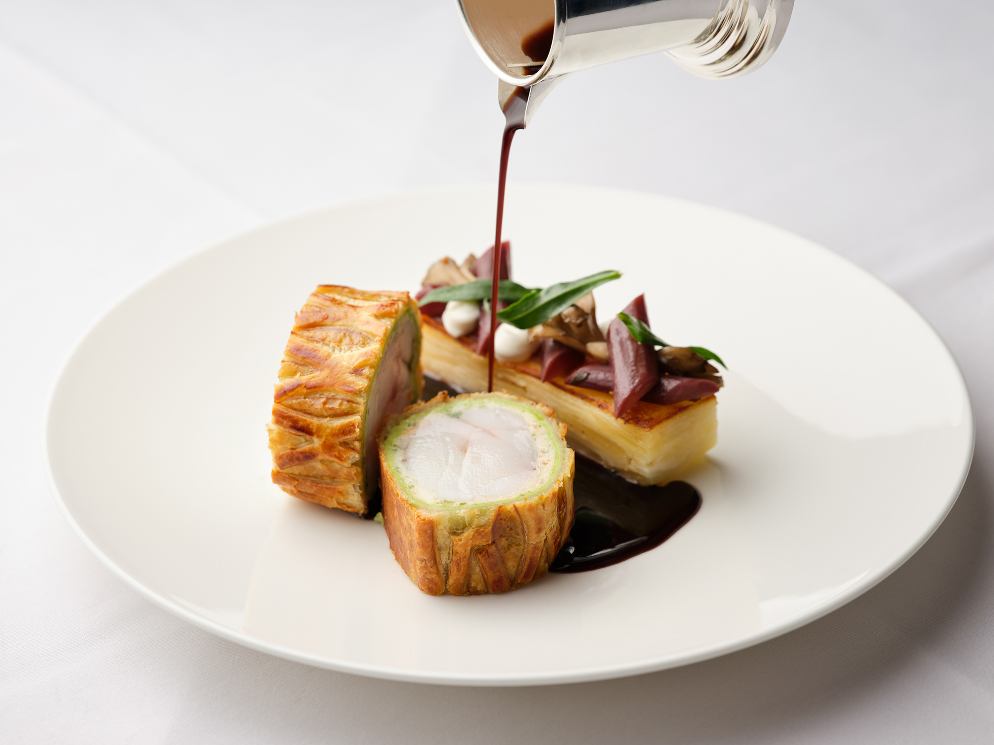 Monkfish Wellington at the Colony Grill Room