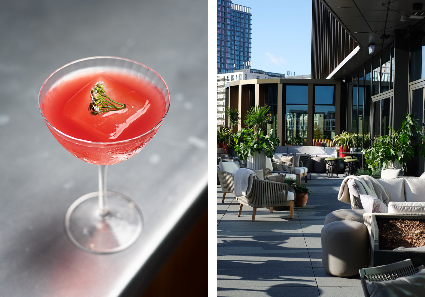 Union Social boasts a beautiful terrace, the perfect spot to enjoy a cocktail