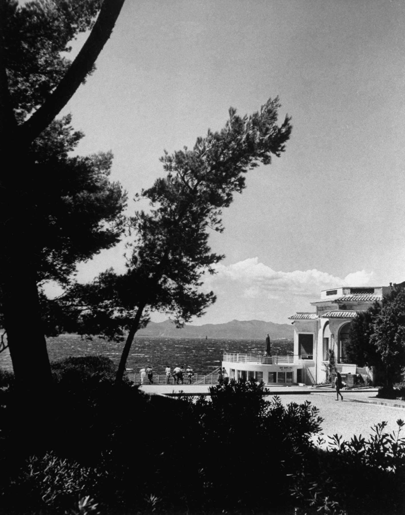 A view of the Eden-Roc Pavilion, 1948