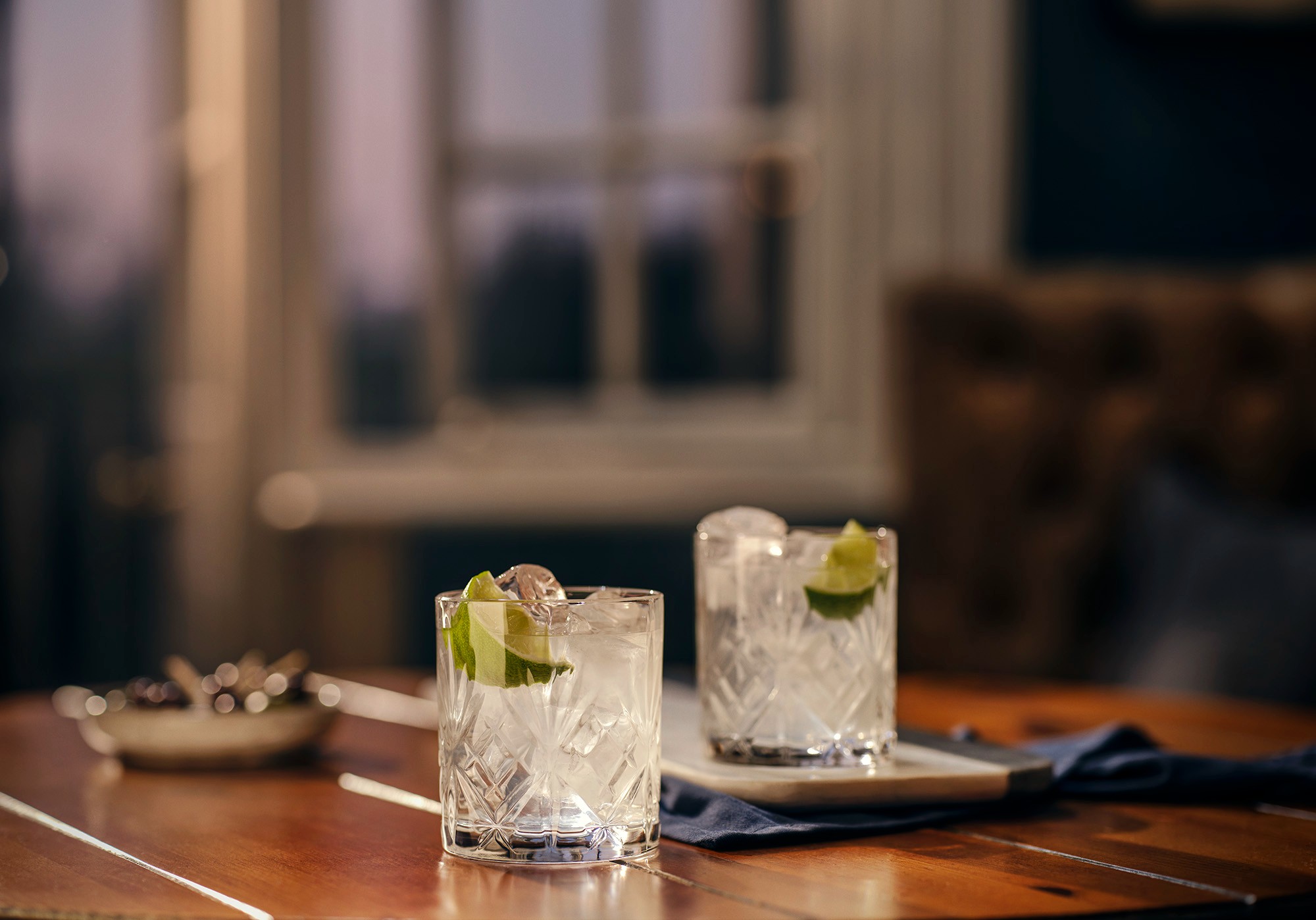 A refreshing Gimlet made made with lime juice and Plymouth Gin