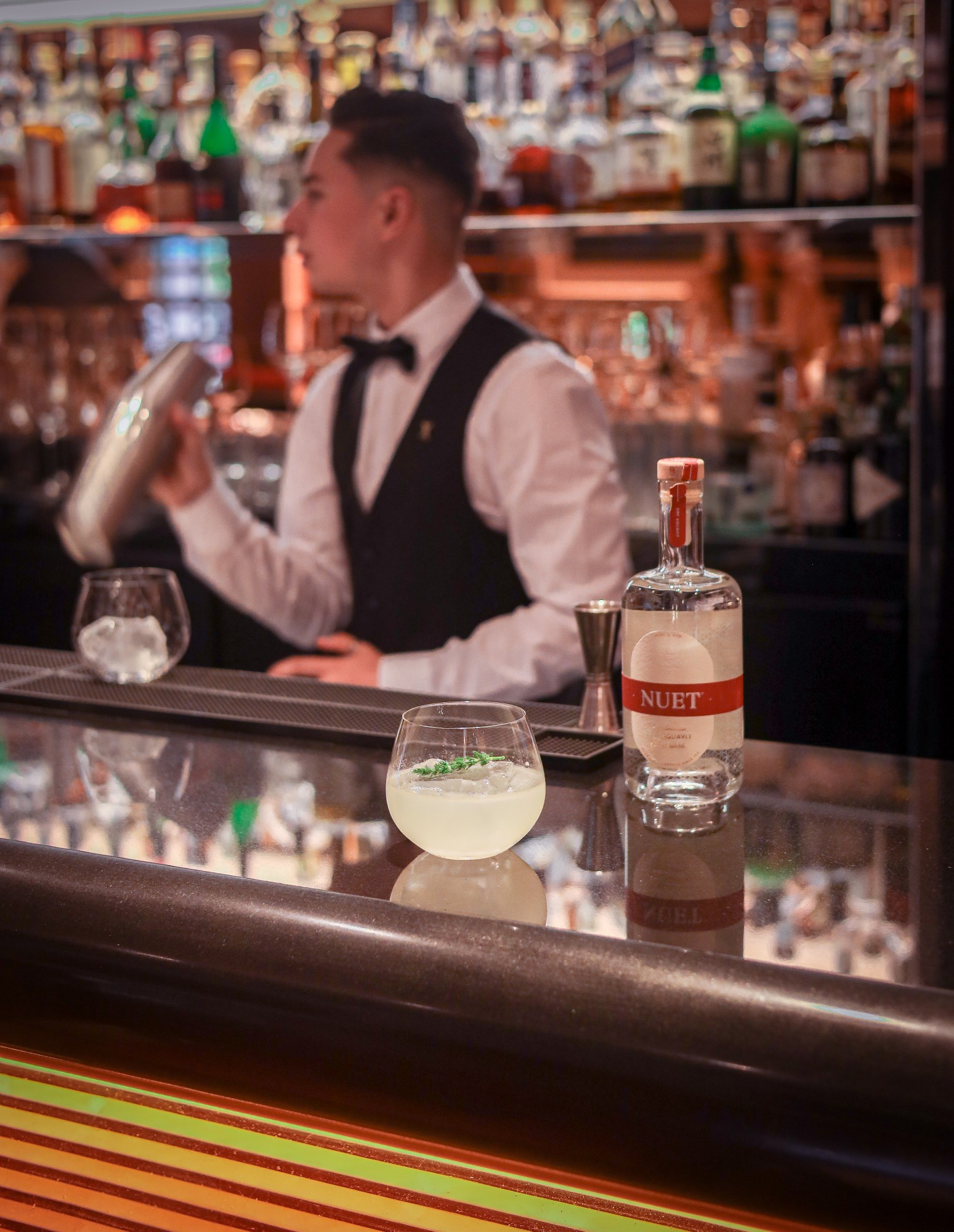 Bar 45 on Park Lane is offering Nuet Dry Aquavit cocktails