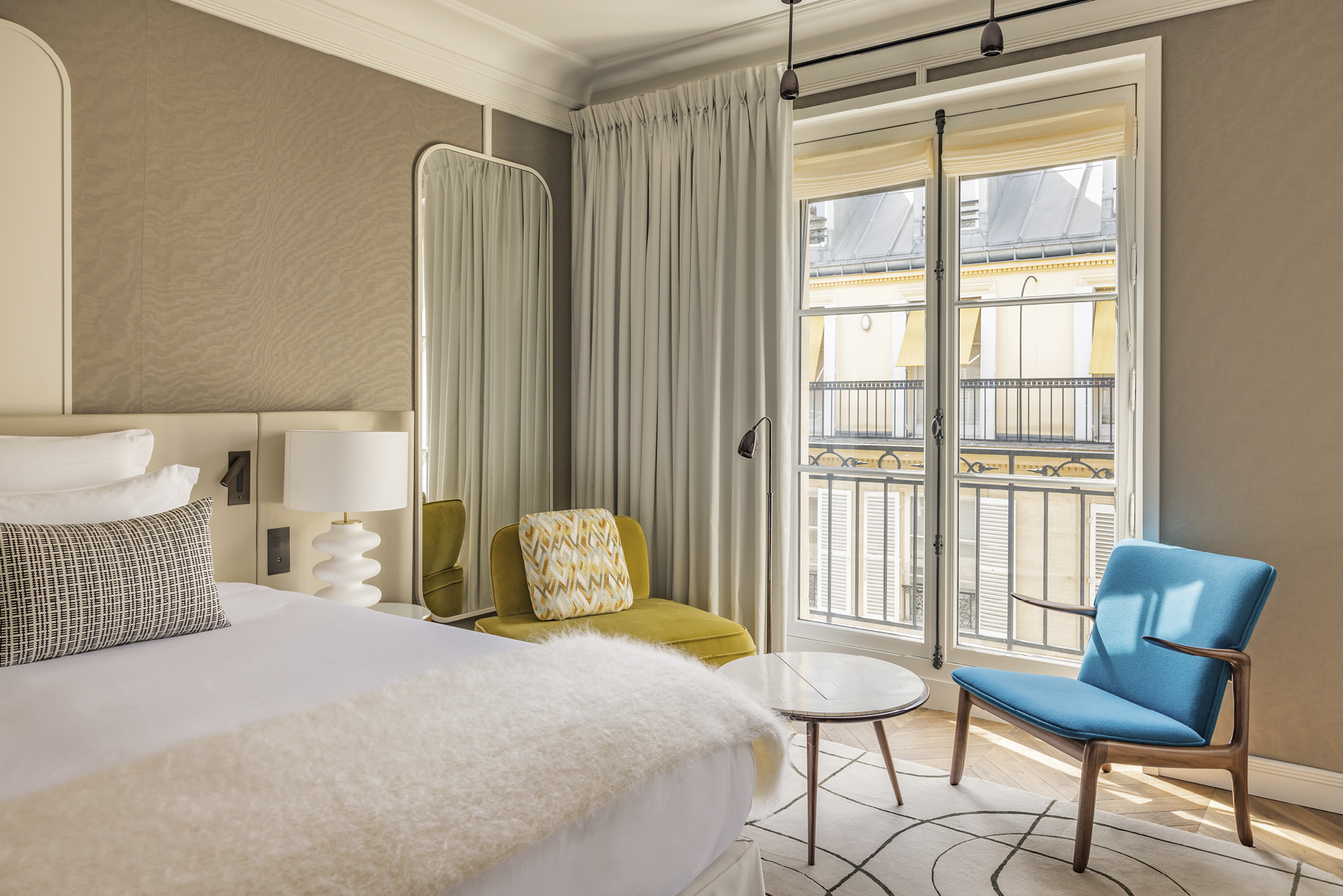 bedroom at Pavillon Faubourg Saint Germain hotel in Paris