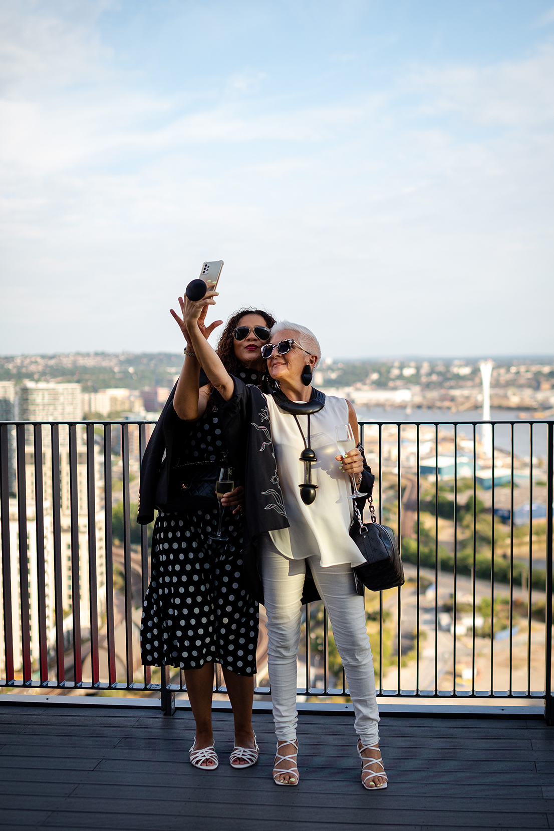 The 25th-floor panorama from London City Island's Penthouse inspires a selfie