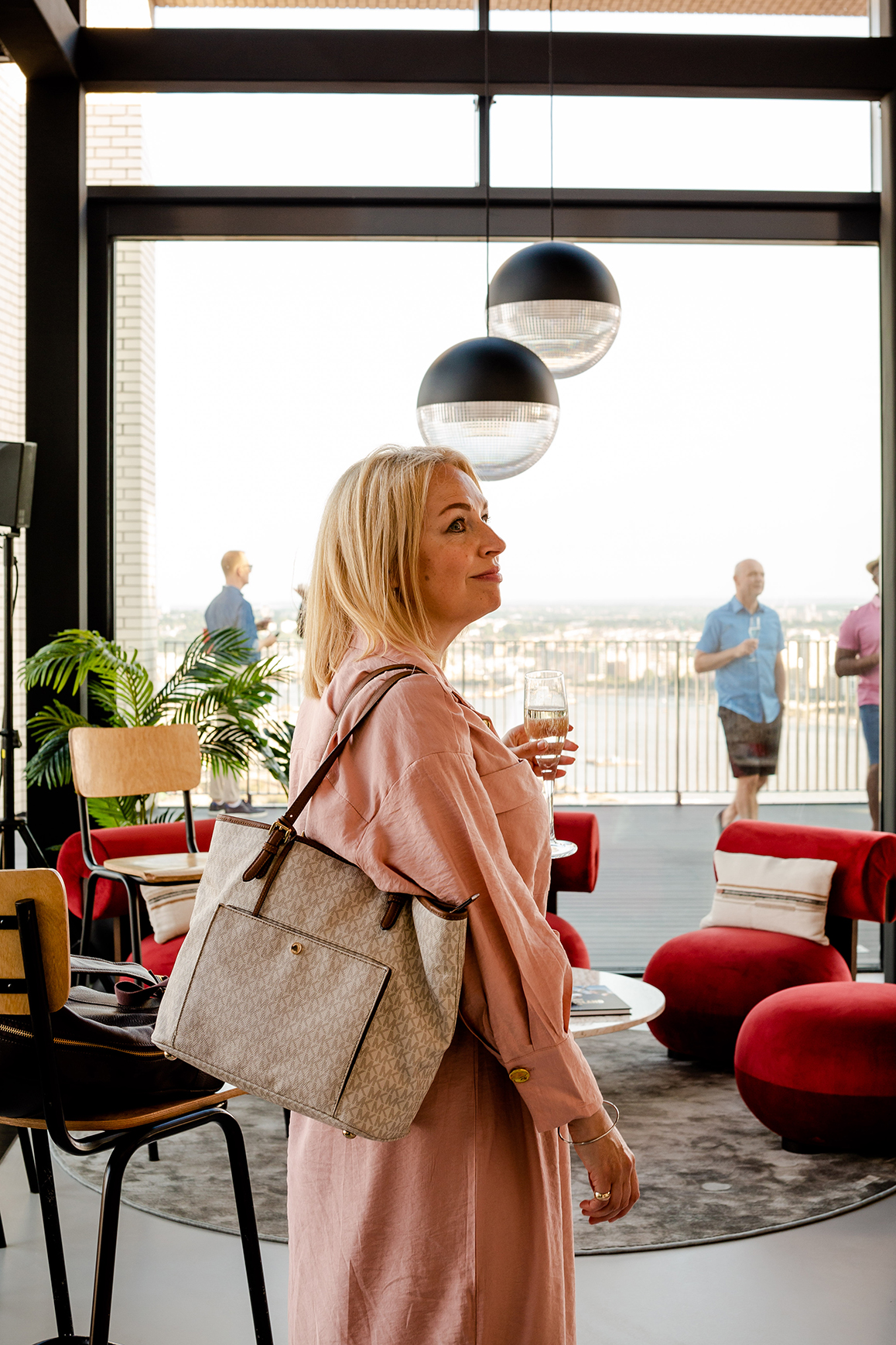 Guests were given the chance to explore the London City Island Penthouse ahead of the talk
