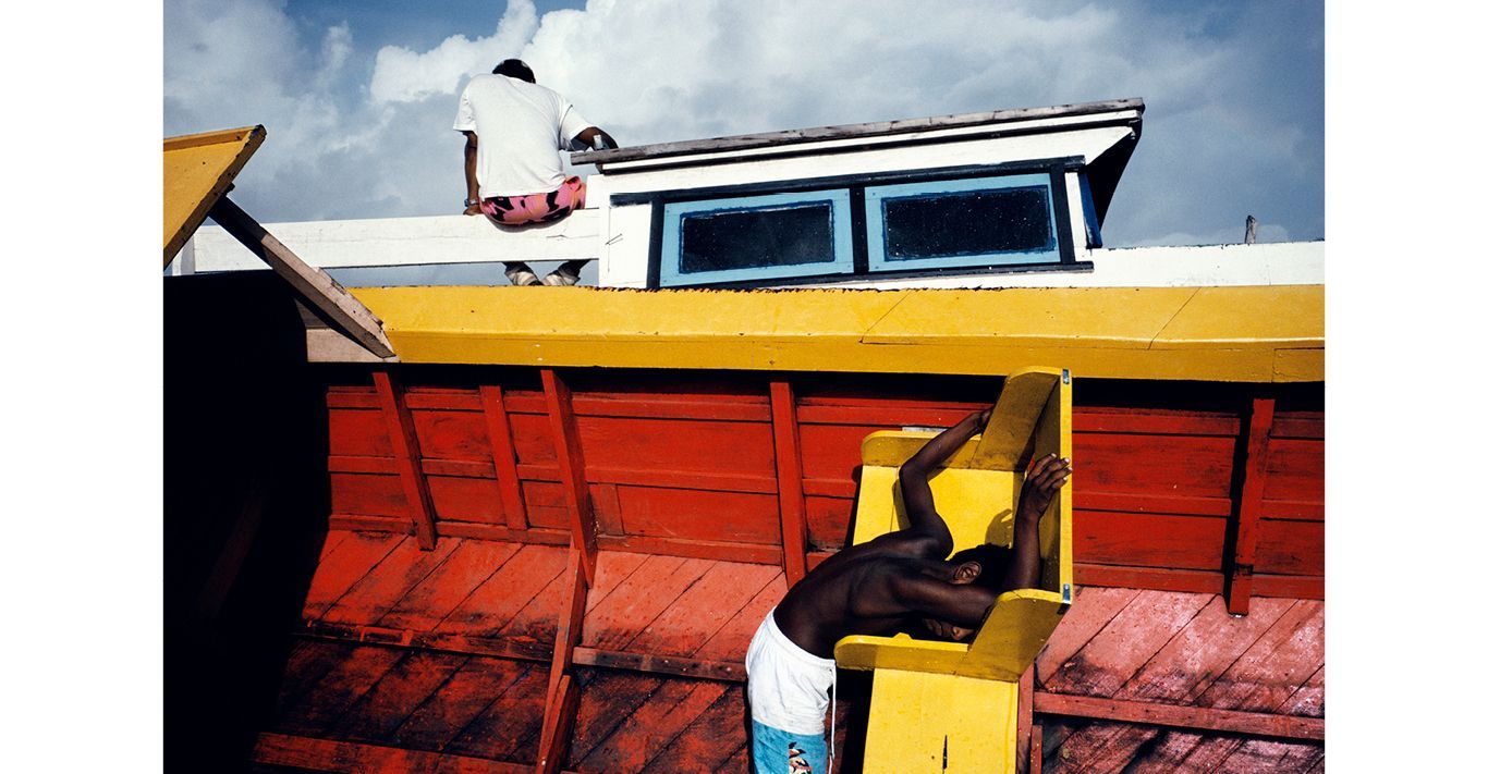 A shot in Puerto Cabezas, Nicaragua, 1992, by Alex Webb