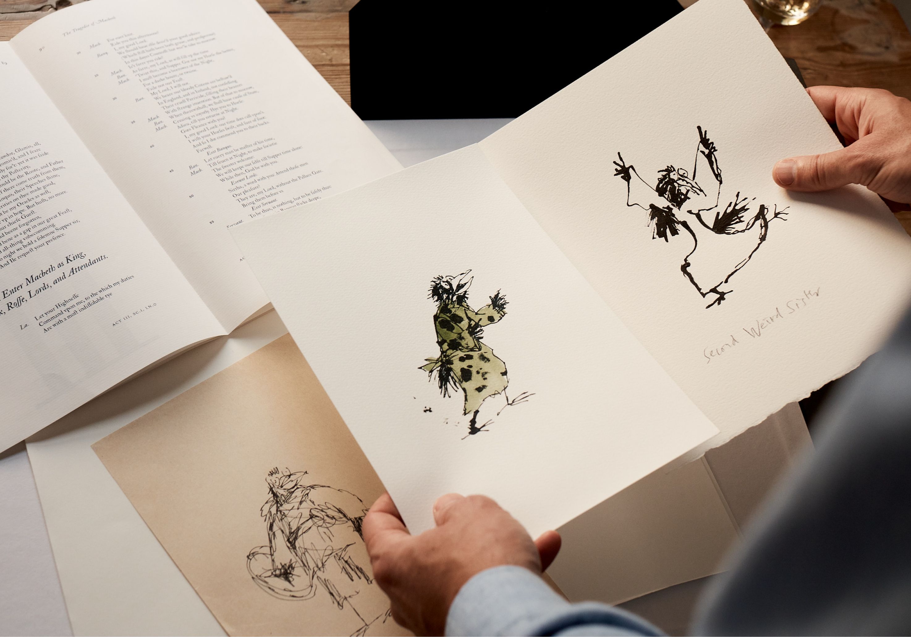 Label designs drawn up by illustrator Sir Quentin Blake