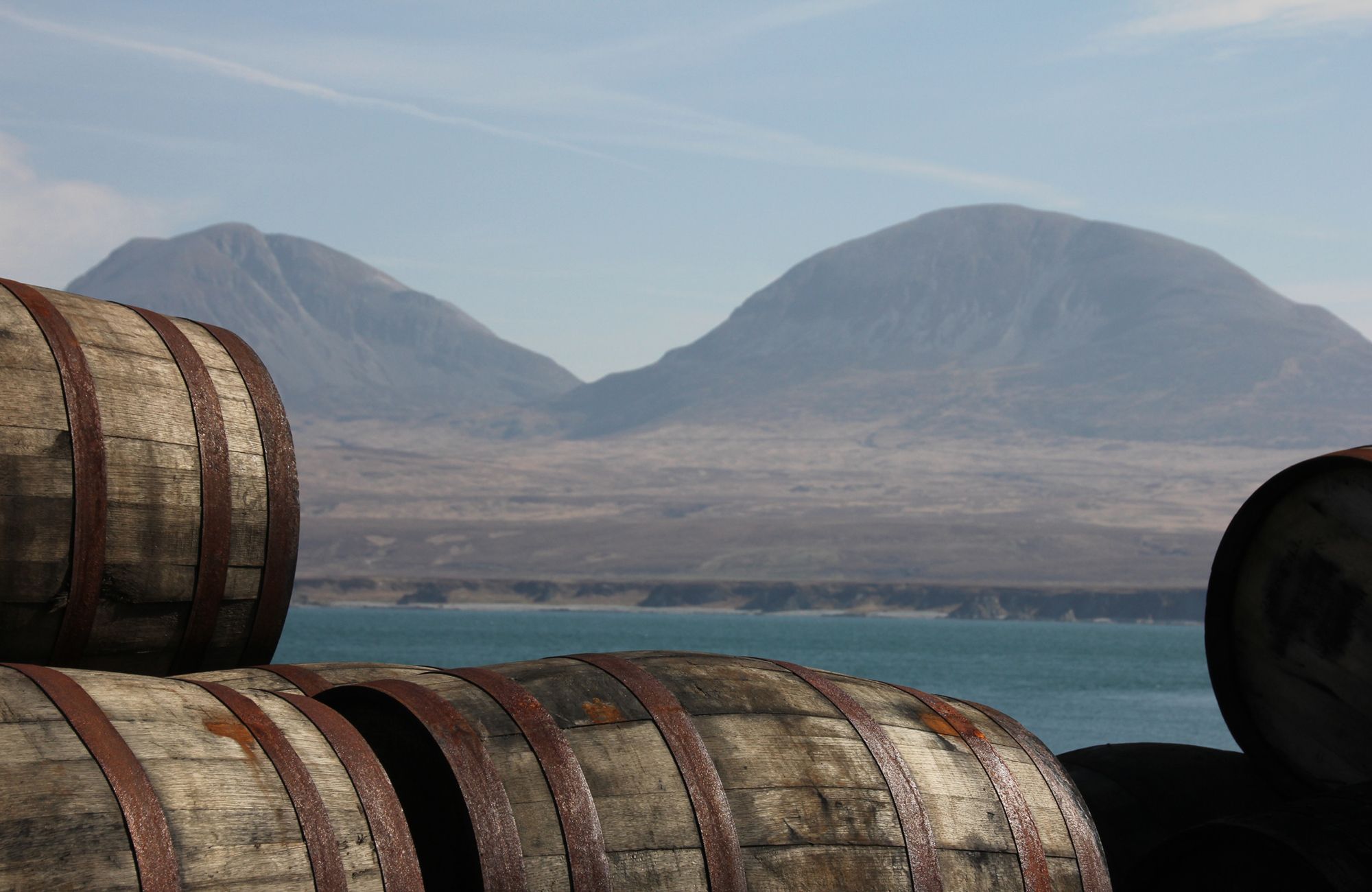 Whisky casks on Islay