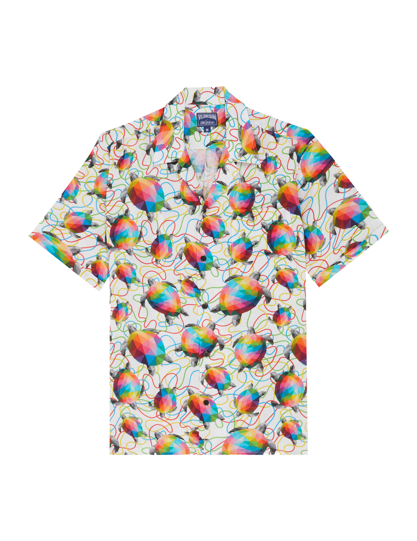Men’s linen bowling shirt in Tortugas, £205