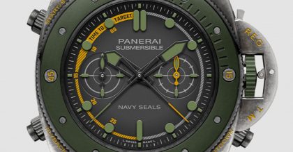 Panerai’s Navy SEALs Submersible Experience Edition, PAM01402, comes with the option to go on an exercise with Navy SEALs