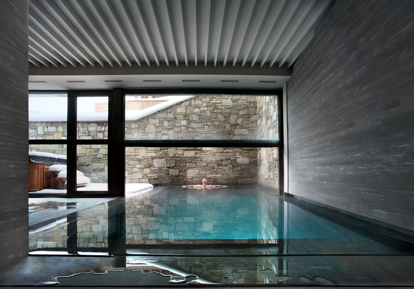 The indoor pool (Photograph by Philipe Vile)