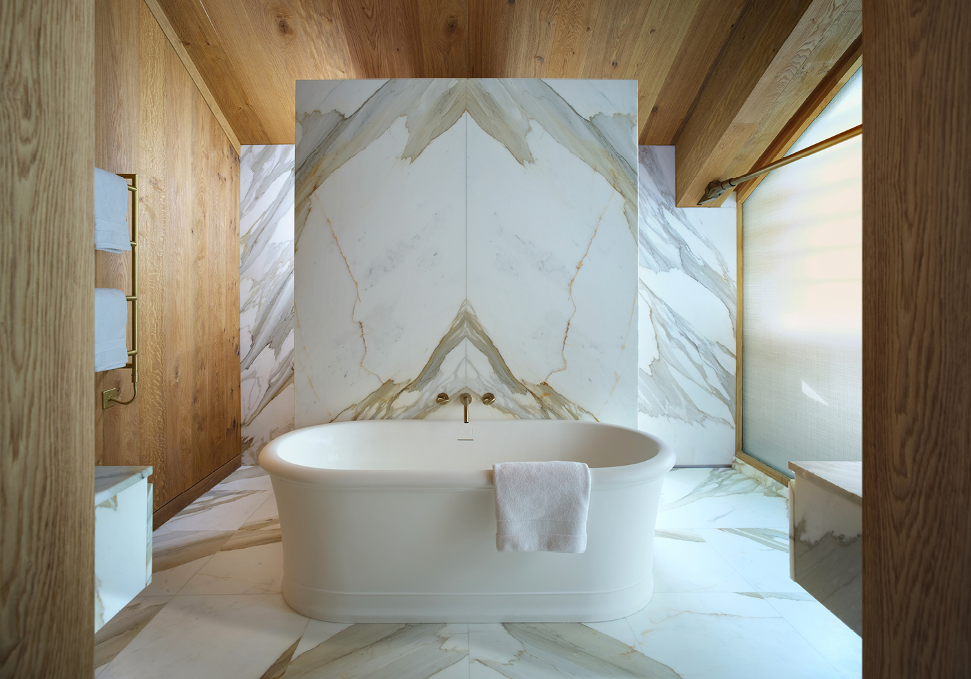 Each bedroom comes with an exquisite marble en suite (Photograph by Philipe Vile)