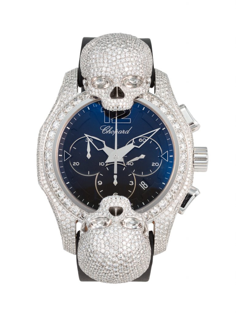 Elton John's watch collection: unique Chopard automatic chronograph (circa 2010s, estimate £7,900-12,000)