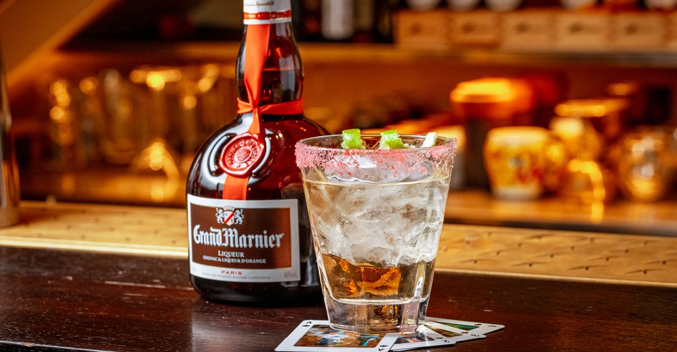 Grand Marnier is a blend of cognac with a bitter orange essence that boasts a dynamic flavour profile featuring spice, nuttiness and varied fruit notes