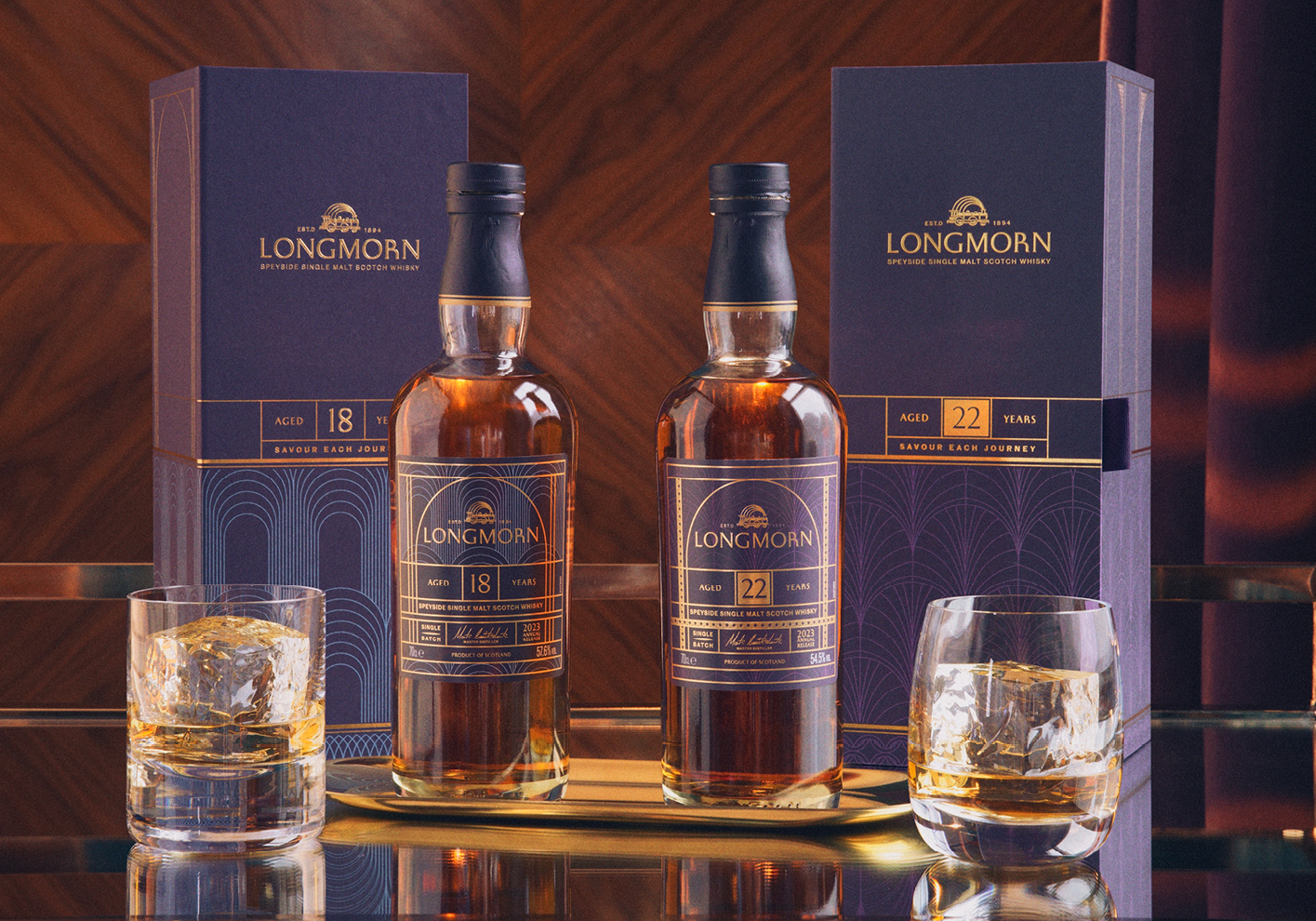 Longmorn's new 18- (£220) and 22-year-olds (£350) presented in stylish contemporary packaging
