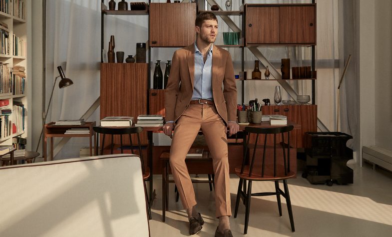 The Incotex suit is available from Slowear in a spectrum of shades, from earthy tobacco to summery pastels