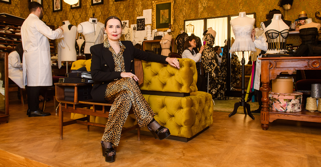 Florence Müller, curator of From the Heart to the Hands: Dolce & Gabbana (Dal Cuore alle Mani: Dolce & Gabbana)
