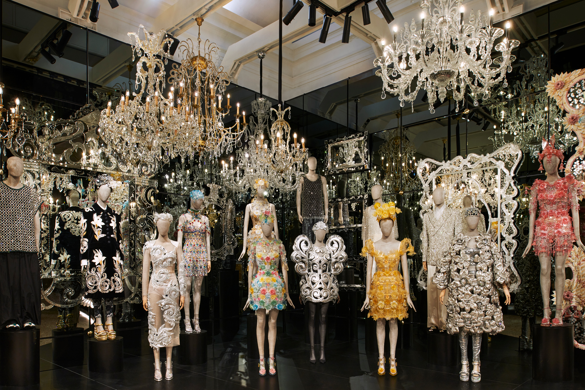 Throughout, Dolce & Gabbana’s distinctive clothes and jewellery are drawn exclusively from the couture collections