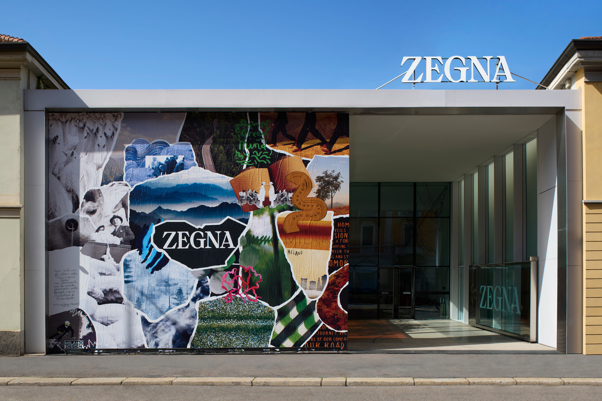 Born in Oasi Zegna Book Installation at Zegna's HQ in Milan