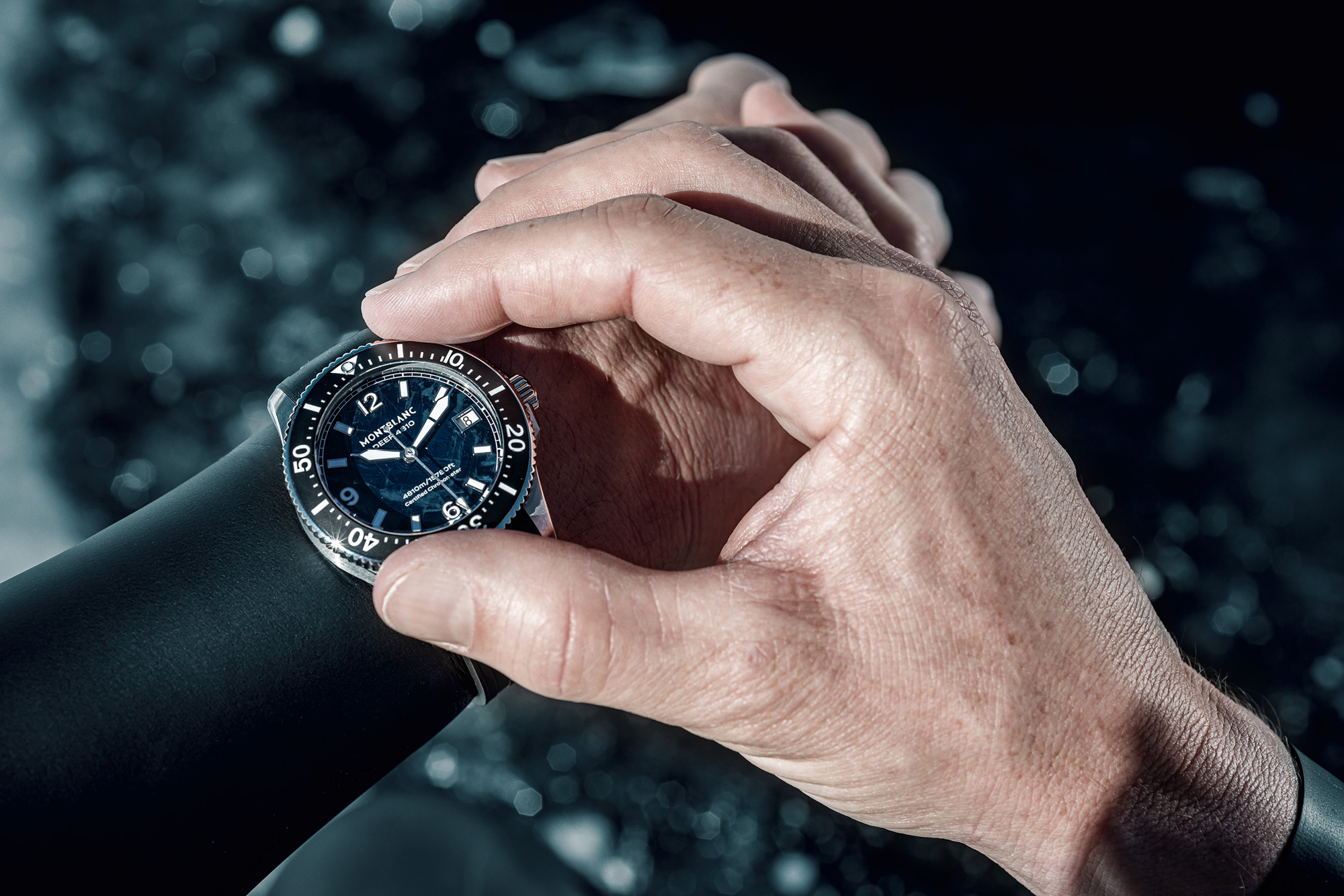 The Montblanc Iced Sea 0 Oxygen Deep 4810 is a highly versatile sports watch suited to a range of conditions and activities, from mountain climbing to deep sea diving