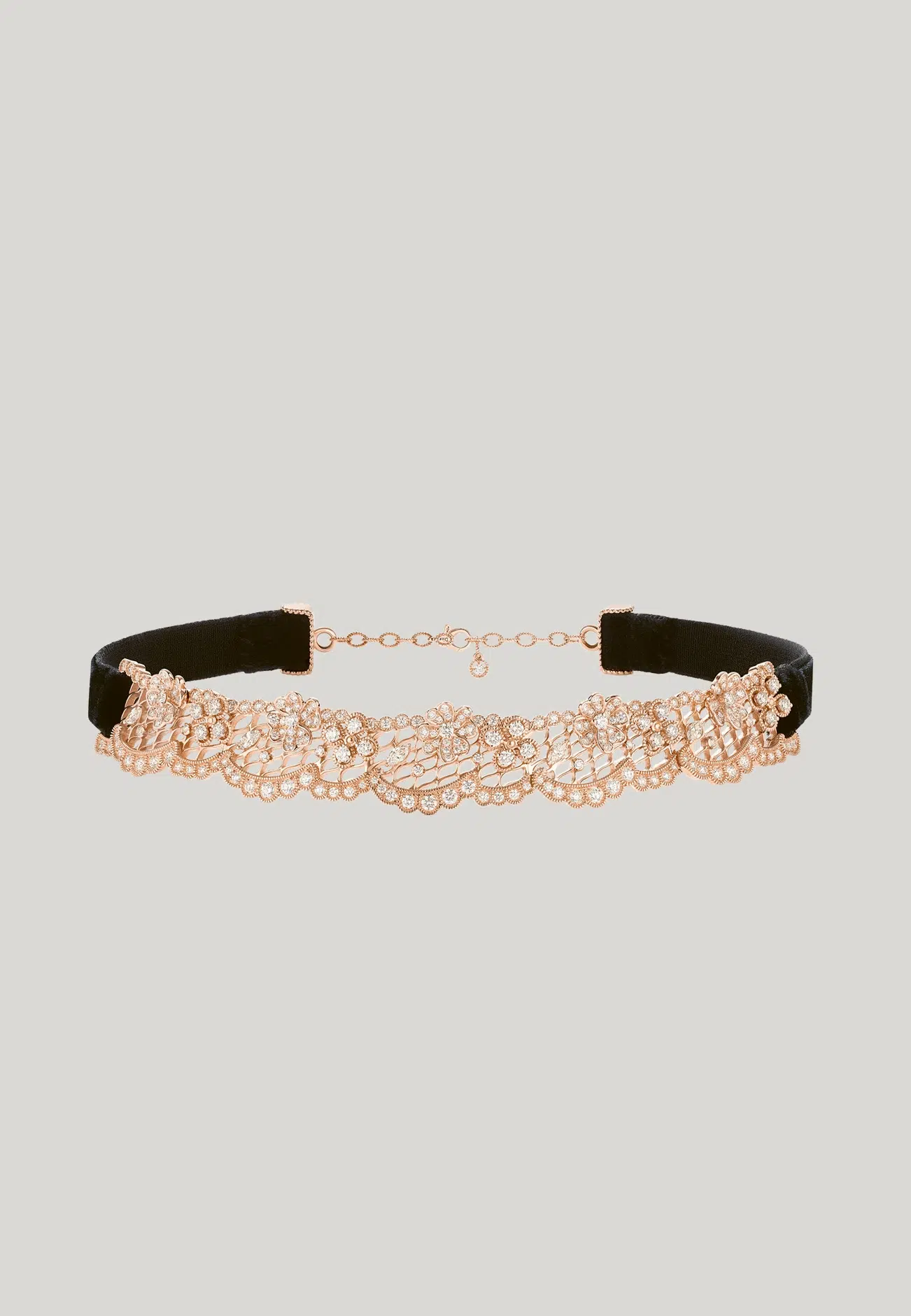 COUTURE DIOR CHOKER IN PINK GOLD AND DIAMONDS BY DIOR JOAILLERIE
