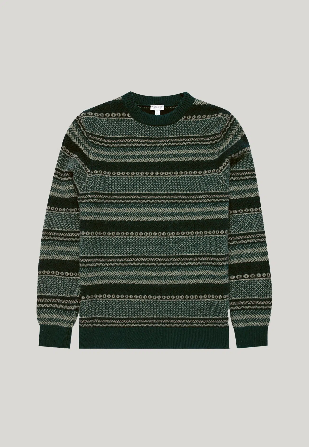 SUNSPEL MEN’S LAMBSWOOL FAIR ISLE JUMPER