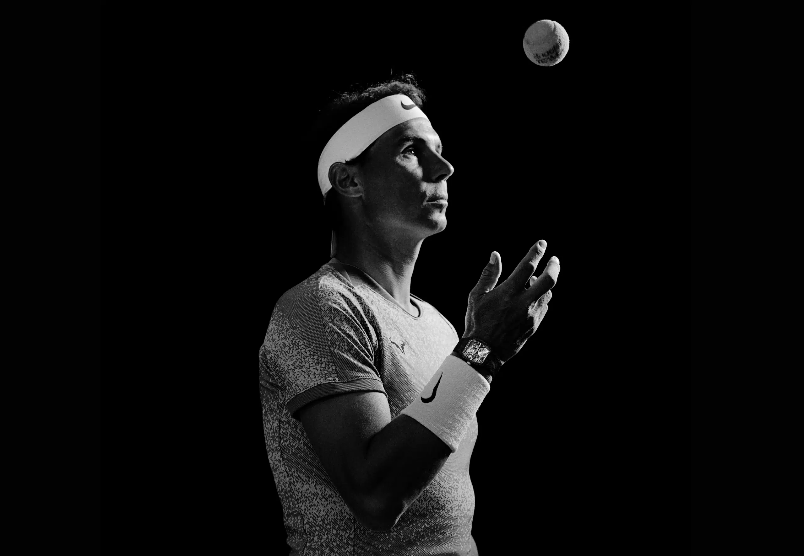 Rafael Nadal wearing a Richard Mille watch