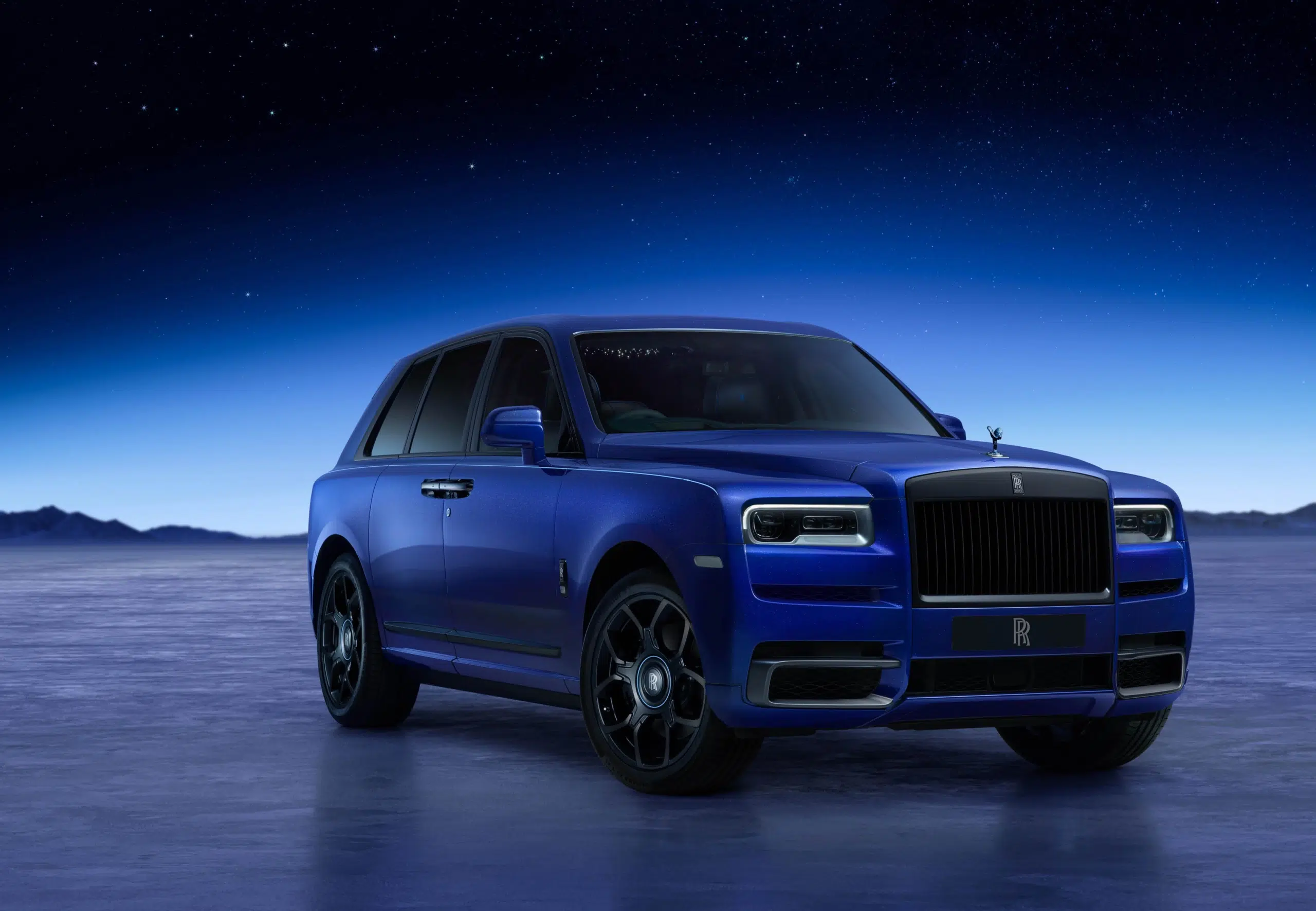 Rolls Royce blue car