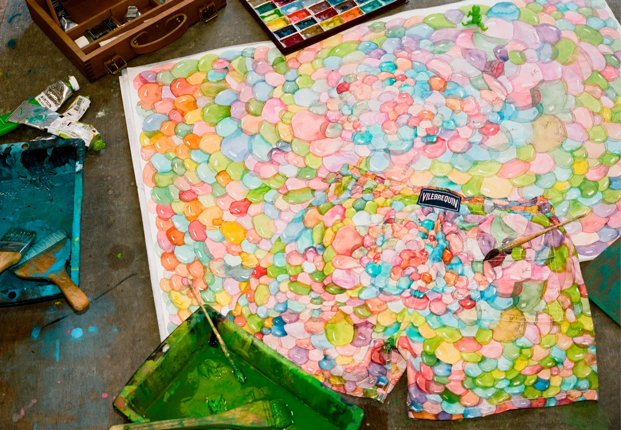 Vilebrequin x Fabrice Hyber swim trunks