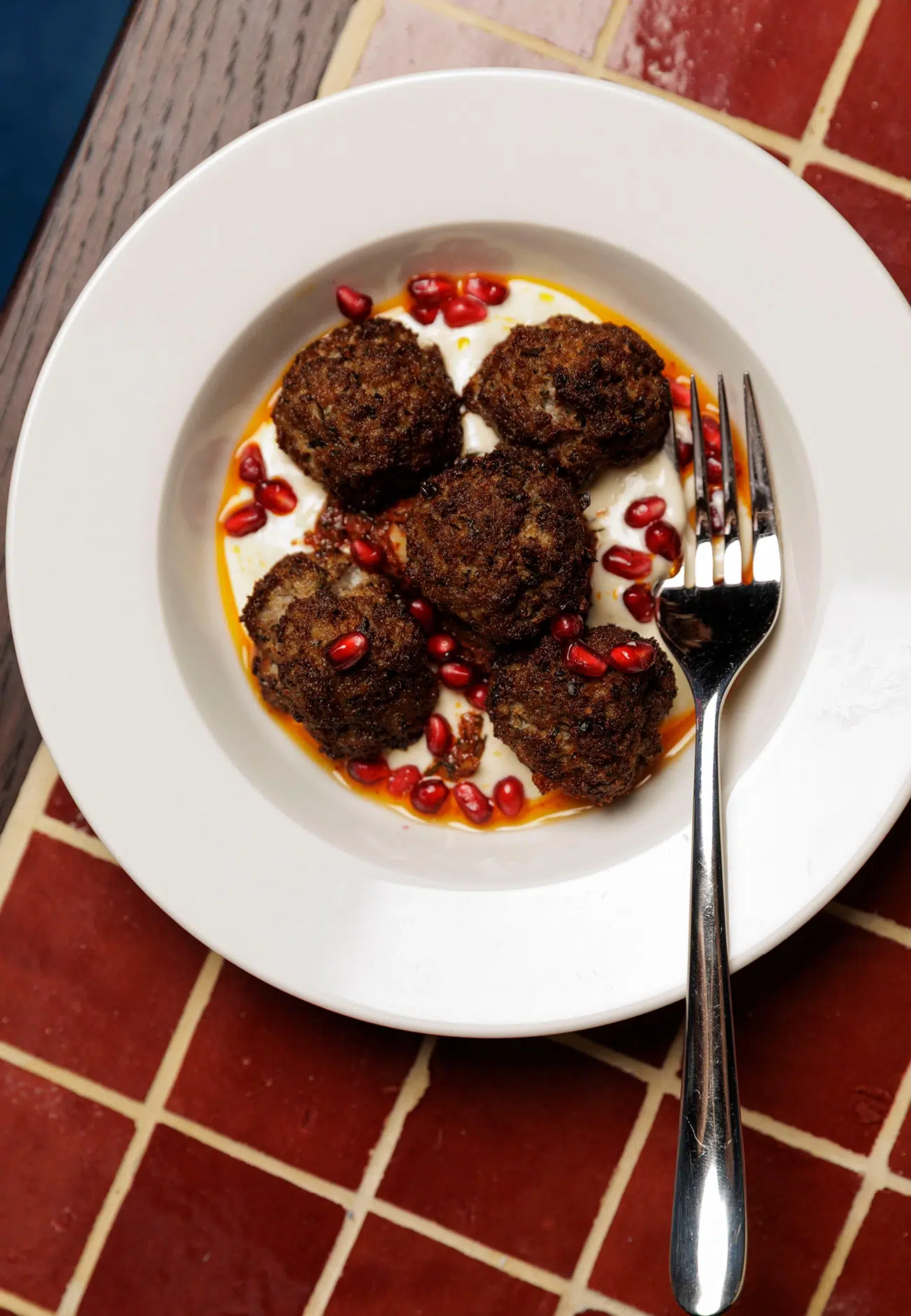 Meatballs at Maza restaurant in Mayfair