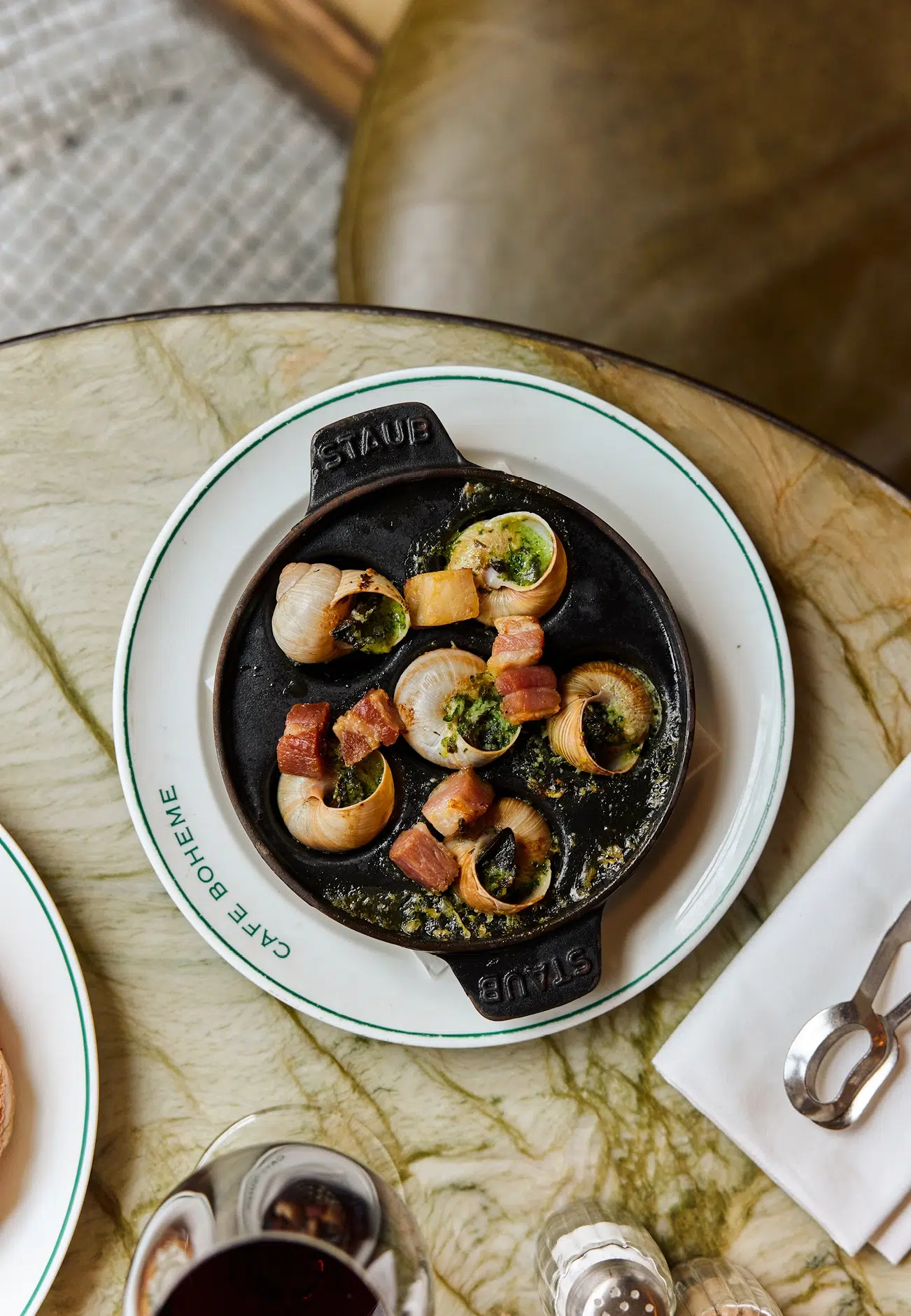 Escargot at Café Boheme